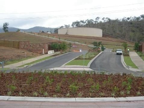 New roads, footpaths and landscaping at the Riverside Ridge estate in Douglas